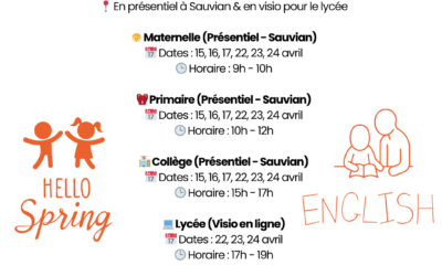 Stage de Printemps en Anglais – Apprenez en Vous Amusant ! 🇬🇧🌸